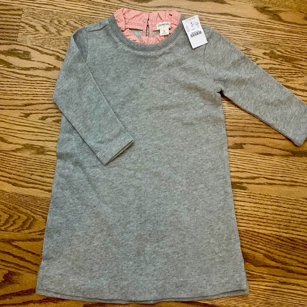 Crewcuts Gray and Pink Kids Dress